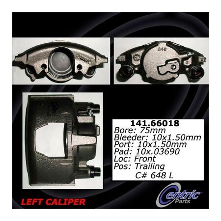 Centric Centric Semi-Loaded Brake Caliper, Centric Parts 141.66018 141.66018